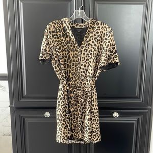 All Saints leopard dress US 2